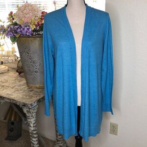 NEW AJ Andrea Jovine Azure Open Cardigan Sweater NWT Size XL
